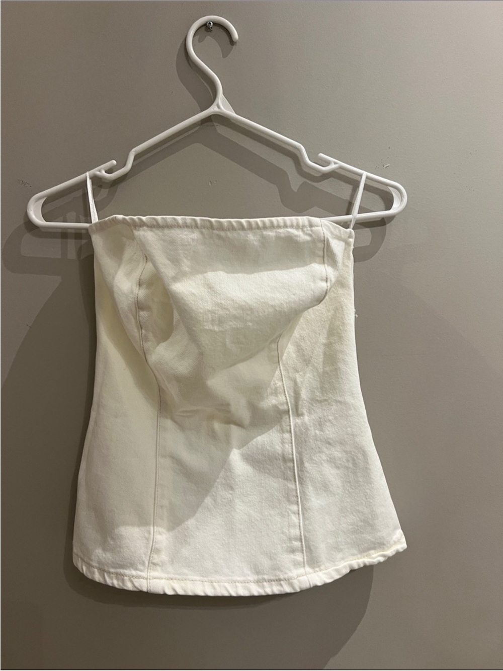 H&M Cream Strapless Tube Top